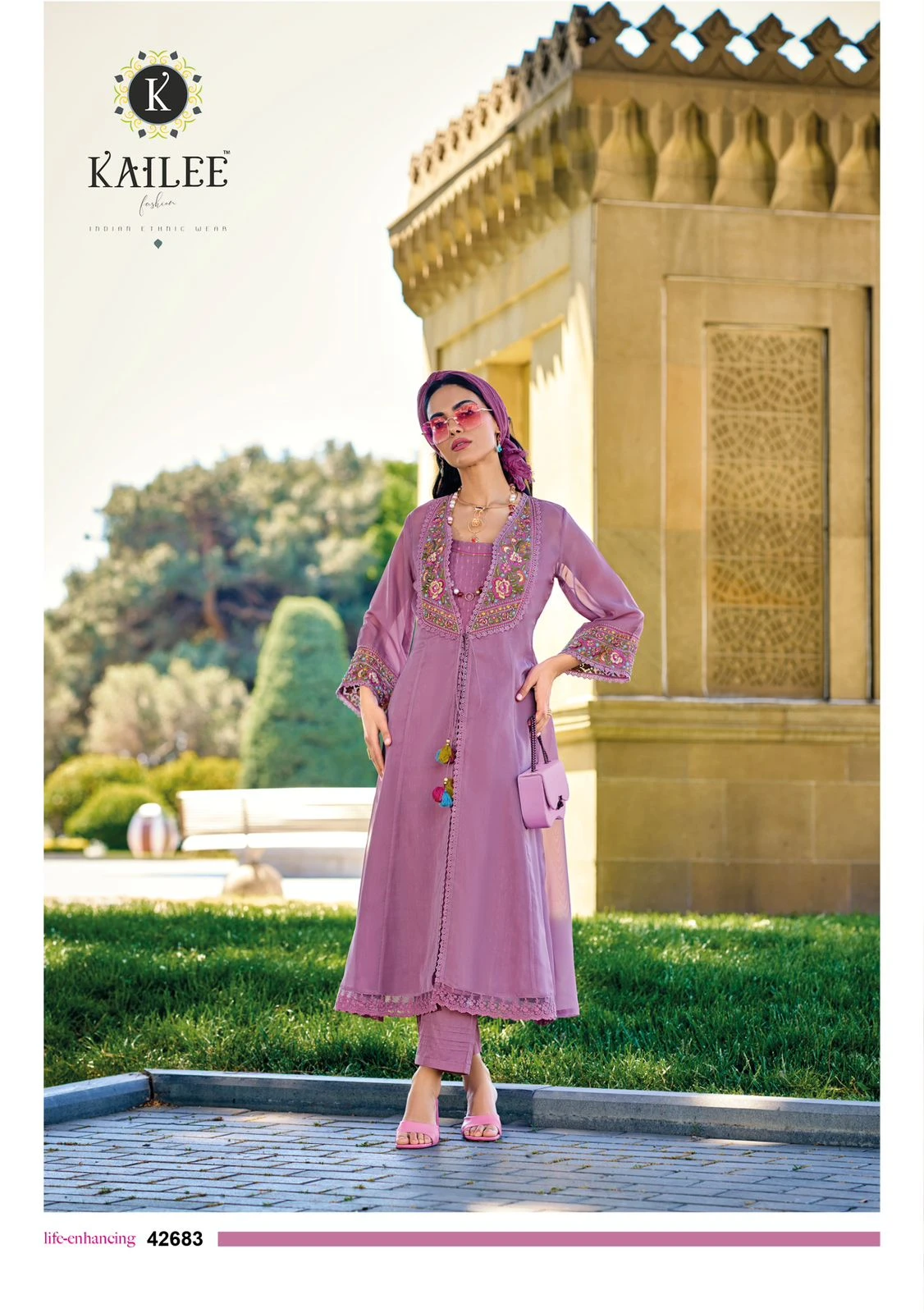 Kailee Fashion Floral Vol 2 Pure Viscouse Organa Silk Wholesale Fancy Readymade Salwar Suit Catalog — Wholesale Readymade Suit, Kailee Fashion wholesale from Surat — view 3